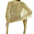 thumbnail image 4 of Sparkling Metallic Shawls and Wraps with Buckle,for Evening Dresses Party Wedding, 4 of 6