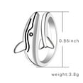 thumbnail image 3 of Bijoux en Liquidation Dauphin Mignon Mode Femme Poisson Brillant Argent, 3 of 7