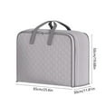 thumbnail image 3 of 2025 New Storage Bags Savings Up to 65% off Heavy Duty Storage With Reinforced Handles Extra Large Storage Bags For Clothes Tote Bag Thickened Double Zipper For Space Saving Travel - Gray, 3 of 9