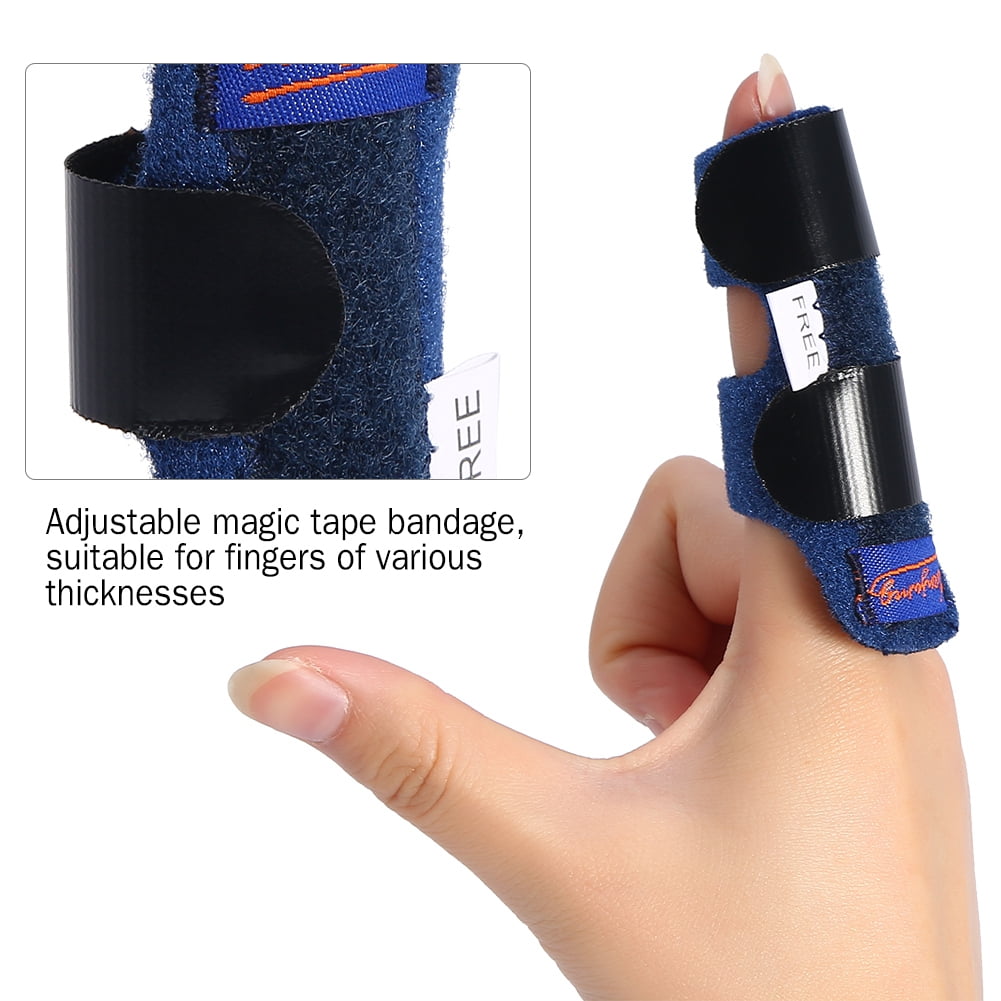 Akozon Adjustable Pain Relief Trigger Finger Fixing Splint Straightening Brace Corrector Support, Finger Straightener, Finger Splint