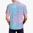 thumbnail image 3 of Balery Fantasy Gradient Printed Men’s Short Sleeve Polo Shirt, Midweight Men's Shirt,Golf Polo shirts -X-Large, 3 of 8