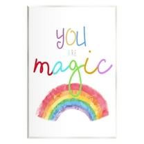 Stupell Industries You Are Magic Rainbow Landscape Painting Unframed Art Print Wall Art, 10 x 15