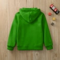 thumbnail image 5 of Sopiago Toddler Boys Girls Cute Coat Sweatshirt Color Solid Zip Long Hoodie Top Sleeve Up Kids Jackets For Boys Girls Green,5-6 Years, 5 of 5
