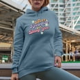 thumbnail image 2 of Never Apologize for Being You Quote with Flowers Art Merch Gift, Light Blue Hooded Sweatshirt or Hoodie, 3XL, 2 of 5