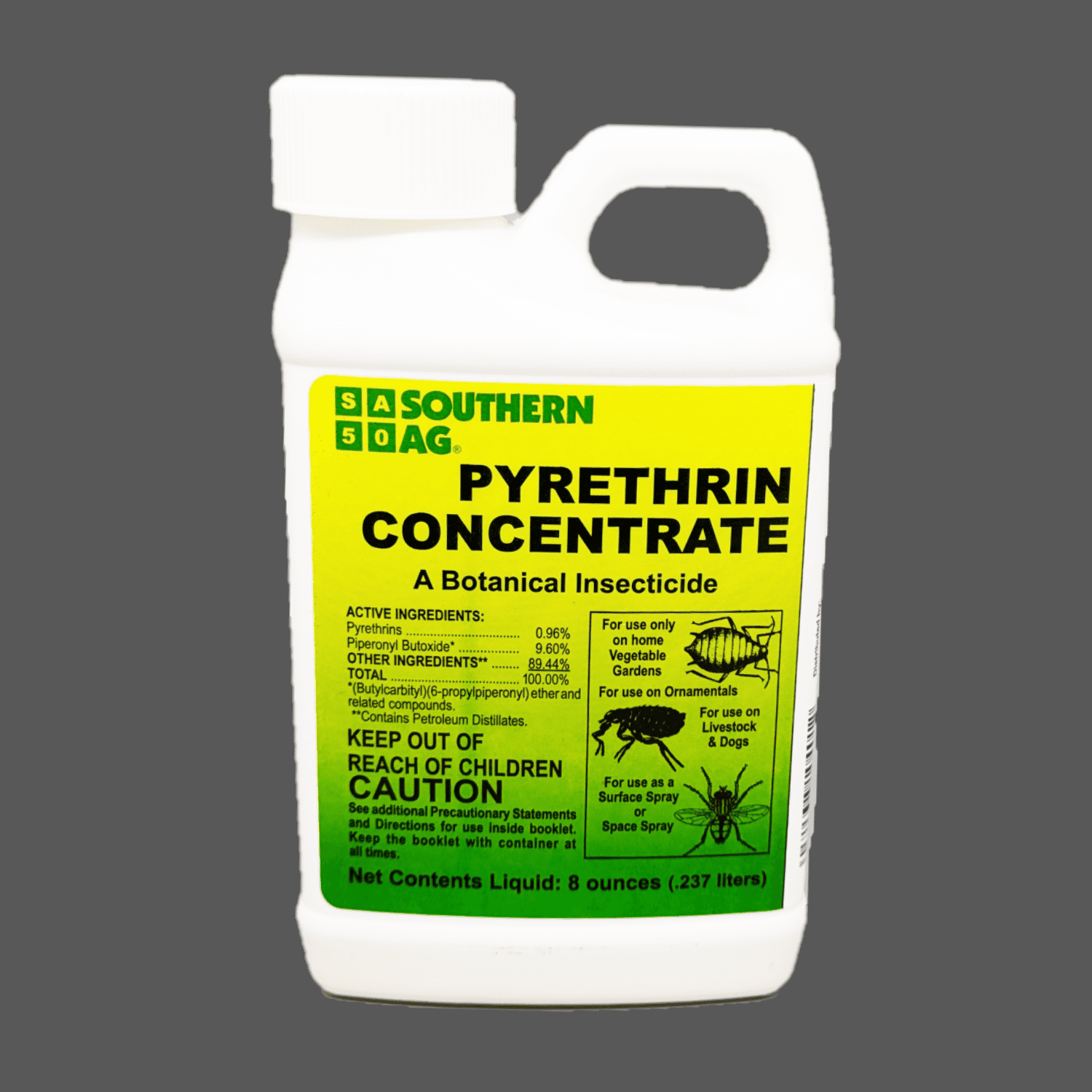 Pyrethrin Concentrate - Organic Insect Control Made from Chrysanthemums - 8 fl oz Bottle by Southern Ag