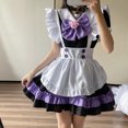thumbnail image 4 of Vestido de dama de honor de talla grande S-5xl, vestido lolita con lazo grande súper lindo, vestido lindo rosa y azul grande para mujer, 4 of 6