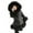 Black, variant on WOYY Girls Heavyweight Coat Trim Hood Long Jacket Winter Warm Overcoat