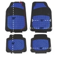 thumbnail image 3 of FH Group Climaproof Rubber Car Floor Mat, Universal 4pc Blue Floor Mats with Air Freshener, 3 of 9
