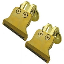 NEW 2X T-Shaped Hair Clipper Blade with Stand T9 Trimmer Replacement Silver