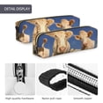 thumbnail image 4 of Disketp Cows Cattles Estuche de Lápices de Cuero con Cierre, Estuche Compacto para Papelería, Bolígrafos y Accesorios Pequeños, 4 of 7