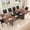 Brown Black, variant on Blotout Extendable Dining Table for 6-10 Person, 59'' to 86.6'' Modern Farmhouse Wooden Kitchen Table, Rectangle Expandable Dining Room Table, Large Expanding Table (Rustic Brown)