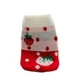 thumbnail image 2 of Pet Dog Sweaters Classic Knitwear Turtleneck Winter Warm Puppy Clothing Cute Strawberry Heart,Doggie Sweater,pet clothing,strawberry dog costume,strawberry sweater,sweaters for cats，Red 6, 2 of 8