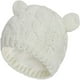 thumbnail image 1 of Ficarrico Gorros de otoño e invierno para niños, niños y niñas, gorros de lana, blanco M, aptos para 2-6 meses, 1 of 3