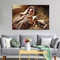thumbnail image 5 of The Lamb's Lamb Birth of Jesus Christ Canvas Wall Art Prints Poster Gifts Photo Picture Painting Posters Room Decor Home Decorative 24x36inch(60x90cm), 5 of 6