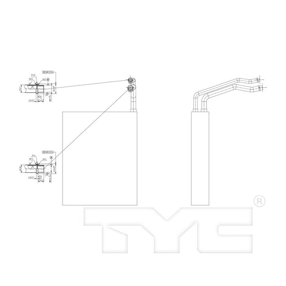 TYC 97138 A/C Evaporator Core For 05-10 Jeep Commander Grand Cherokee
