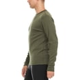 thumbnail image 2 of Merino Wool Expedition Weight Mens Crew Shirt - Heavy Weight Base Layer Top - Extreme Cold Weather Gear - Olive Drab - Medium, 2 of 5