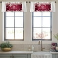 thumbnail image 3 of LALILO Kitchen Curtain Valance Happy Women Day Card Japanese Rod Pocket Window Curtain 52"x 18" Set of 2, 3 of 5