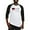 Black/White, variant on - I'm With The Band Baseball Jersey - Cotton Baseball Jersey, 3/4 Raglan Sleeve Shirt