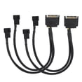 thumbnail image 1 of Sata 15Pin A 2 * 4Pin Ventilador De Refrigeración Cable Adaptador De Corriente Convertidor De 2 Vías Cable 22Awg Guardurnaity EL006889-00, 1 of 6