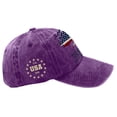 thumbnail image 5 of GrmtClth Usa 250th Anniversary Hats 2026 Celebrations American Flag Print Baseball Caps Vintage Distressed Washed Caps Fashion Adjustable Headwear Purple, 5 of 7