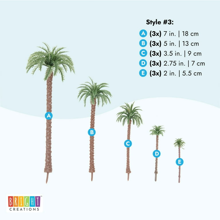 Miniature Palm Trees for Dioramas, Models, Crafts Decorating