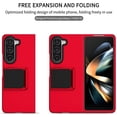 thumbnail image 7 of Case for Samsung Galaxy Z Fold 5, [Adjustable Bracket] Shockproof PC Shell with Lens Protection Galaxy Fold 5 Phone Case, Red, 7 of 7