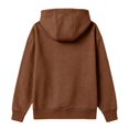 thumbnail image 4 of Delconic Womens Fleece Lined Zip Up Hoodie Long Sleeve Drawstring Hooded Sweatshirt Loose Fit Casual Jacket Outerwear Coffee L, 4 of 5