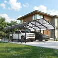 thumbnail image 2 of Metal Carport with Galvanized Steel Roof, Heavy Duty Carport, Sturdy Metal Outdoor Carport Canopy, Truck, Boat and SUV, 2 of 8