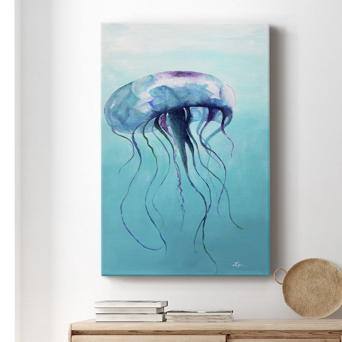 Jelly Fish Premium Gallery Wrapped Canvas - Ready to Hang