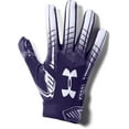 thumbnail image 1 of Under Armour Men's F6 Football Gloves, Purple (500)/White, Small/Medium, 1 of 1