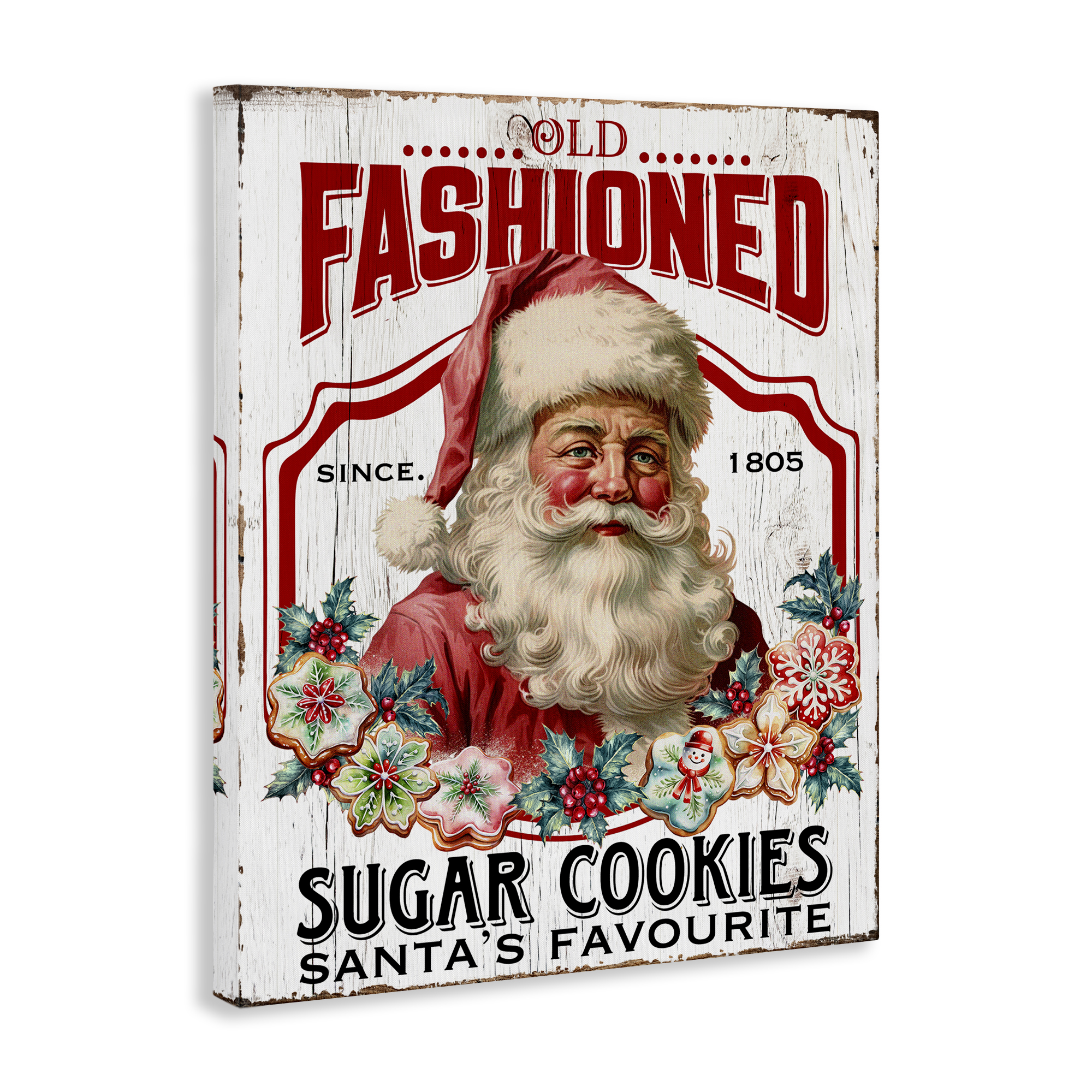 Stupell Industries Old Fashioned Cookies Holiday Painting Gallery Wrapped Canvas Art Prints Wall Art, 30 x 40