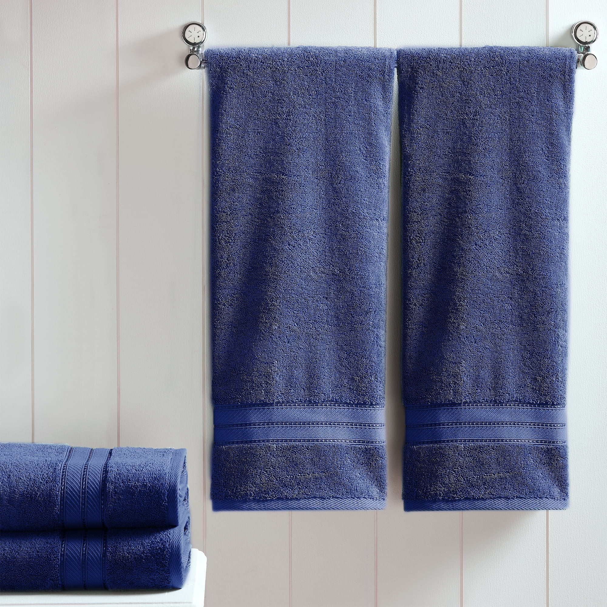 Modern Threads Spunloft Towels Solid Print Bath Towels 4 Count
