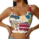 thumbnail image 1 of Balery London Symbols Sujetadores deportivos con espalda cruzada para mujer, acolchados, sin costuras, de alto impacto, ideales para yoga, gimnasio, entrenamiento y fitness.-Medium, 1 of 8
