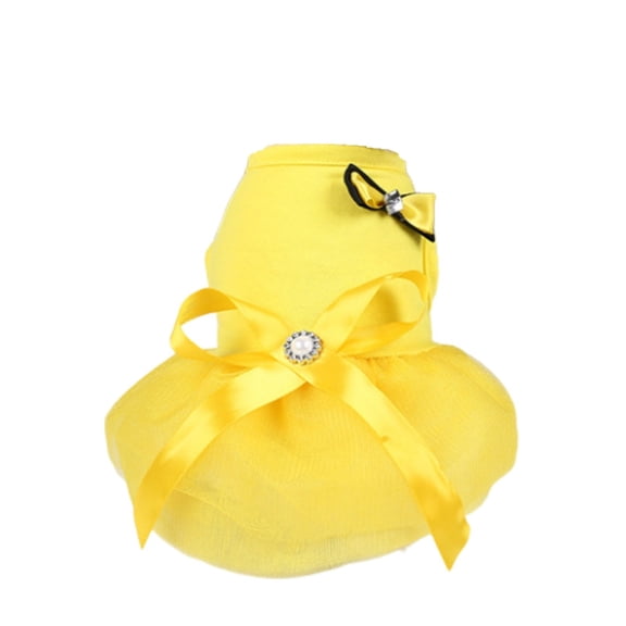 Small Dog Pajamas, Denbek Cute Dog Dress, Pet Skirt with Ribbon and Bow, Spring/Summer Shirt/Vest for Small Dogs, Pet Apparel, Dog Costume, Wedding, Holiday, Baby Gift
