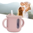 thumbnail image 1 of Taza para Sorber de Silicona, Asas Dobles Taza para Sorber A Prueba de Derrames Taza Con Pajita para Bebés Taza de Abrenamiento Para Niños Pequeños A Prueba de Fugas para, 1 of 7