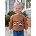 thumbnail image 3 of RUINIXCW Toddler Baby Girl Boy Silly Goose Sweater Outfit Newborn Infant Fall Winter Knit Sweaters Kids Goose Embroidery Long Sleeve Jumper Pullovers, 3 of 10
