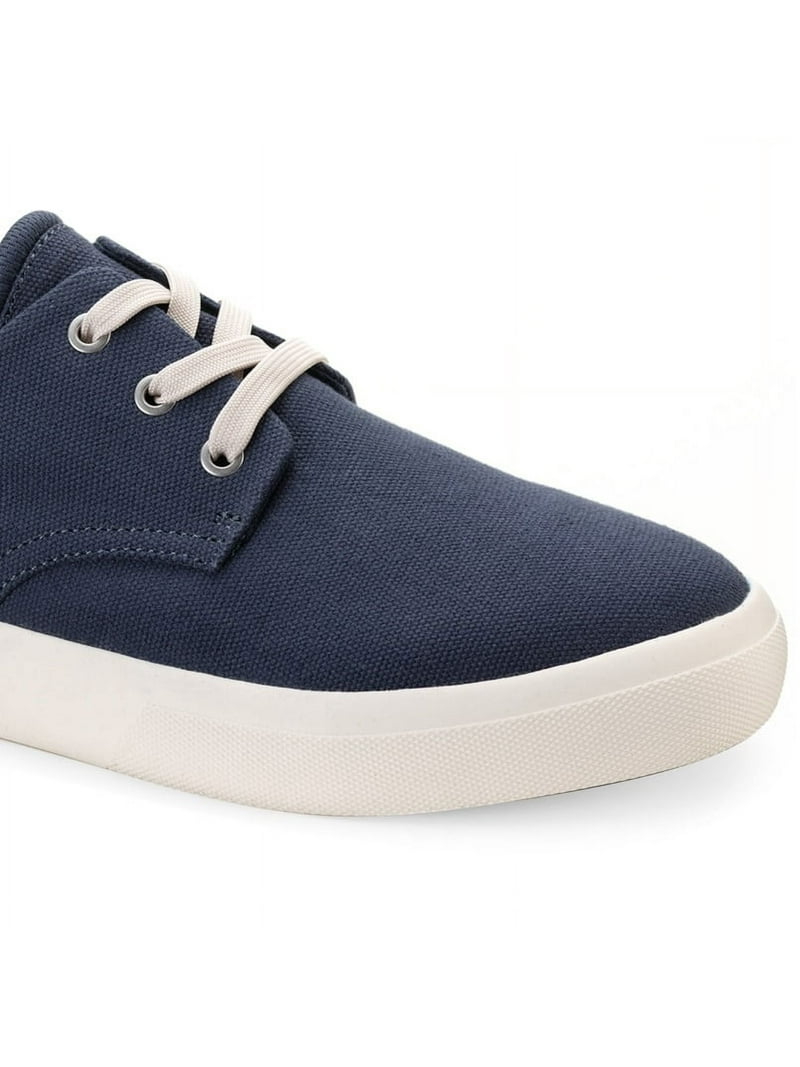 SUN STONE Mens Navy Cushioned Kiva Round Toe Lace-Up  display picture 3