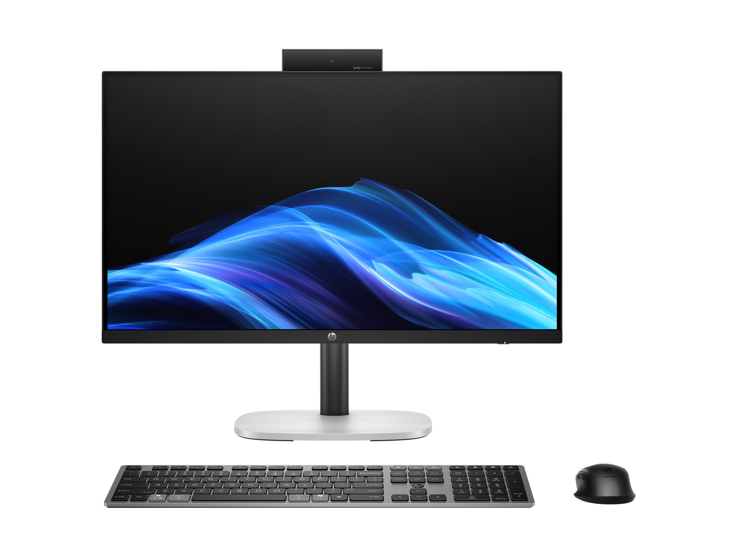 HP ProStudio 4 G1i AI PC - AI PC - all-in-one Core Ultra 7 265 / up to 5.3 GHz - vPro Enterprise - RAM 16 GB - SSD 512 GB - NVMe - Intel Graphics - Gigabit Ethernet, IEEE 802.11ax (Wi-Fi 6E), Bluetooth 5.3 - Win 11 Pro - monitor: LED 23.8" 1920 x 1080 (Full HD) @ 75 Hz - keyboard: US - Smart Buy - with HP Wolf Pro Security Edition (1 year)