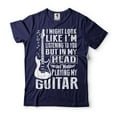 thumbnail image 3 of Funny Guitarist Shirt In My Head I'm Playing Guitar Shirt Guitarist Gifts Guitar Shirts, 3 of 6