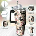 thumbnail image 3 of 40 Oz Dachshund Tumbler with Handle and Straw, Double Wall Stainless Steel Dog Mug, 40 Oz Dog Coffee Mugs for Dog Lovers, Dog Dad Mug or Dog Mom Tumbler Dachshund Gifts for Women and Men, 3 of 6