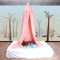 thumbnail image 3 of Dosel de cama infantil redondo en forma de cúpula de color rosa con mosquitero para leer y jugar, 3 of 8