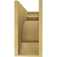 thumbnail image 4 of 8"W x 24"D x 16"H Classic New Brighton Rough Cedar Woodgrain TimberThane Corbel, Primed Tan, 4 of 6