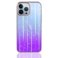 thumbnail image 4 of Rosebono For iPhone 13 Pro Max Case, Bling Glitter Sparkle Laser Purple Ultra Transparent Fashion Cute Colorful Skin Cover ShockProof Case for iPhone 13 Pro Max, 4 of 5