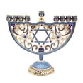 thumbnail image 3 of Hermosa Menorah de Hanukkah estilo clásico para celebración religiosa., 3 of 9