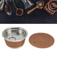 thumbnail image 4 of Ensemble de Café Rechargeable, Filtre à Café Réutilisable Robuste Sain 6 Pcs/ensemble pour Maison Bleu, Orange, Couleur Café, 4 of 8