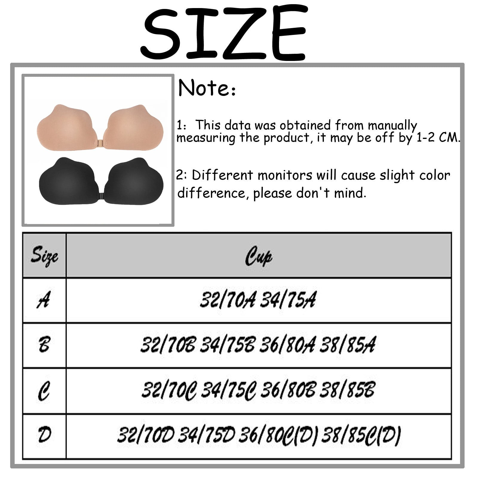 Women Back Buckle Cotton Bra Wire Size Underwear Widened Shoulder Straps  Brasieres Comfort Black Breast Cover Female (Color : C3, Cup Size : 80B) :  : Clothing, Shoes & Accessories