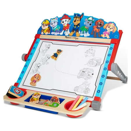 UPC: 0000772332743 | Melissa & Doug PAW Patrol Wooden Double-Sided Tabletop Art Center Easel (33 Pieces)