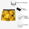 thumbnail image 3 of Honeii Ripe Yellow Lemon Men's Underwear Boxer Briefs Pack, ComfortSoft Boxer Brief for Men, Moisture-Wicking Breathable-XX-Large, 3 of 5