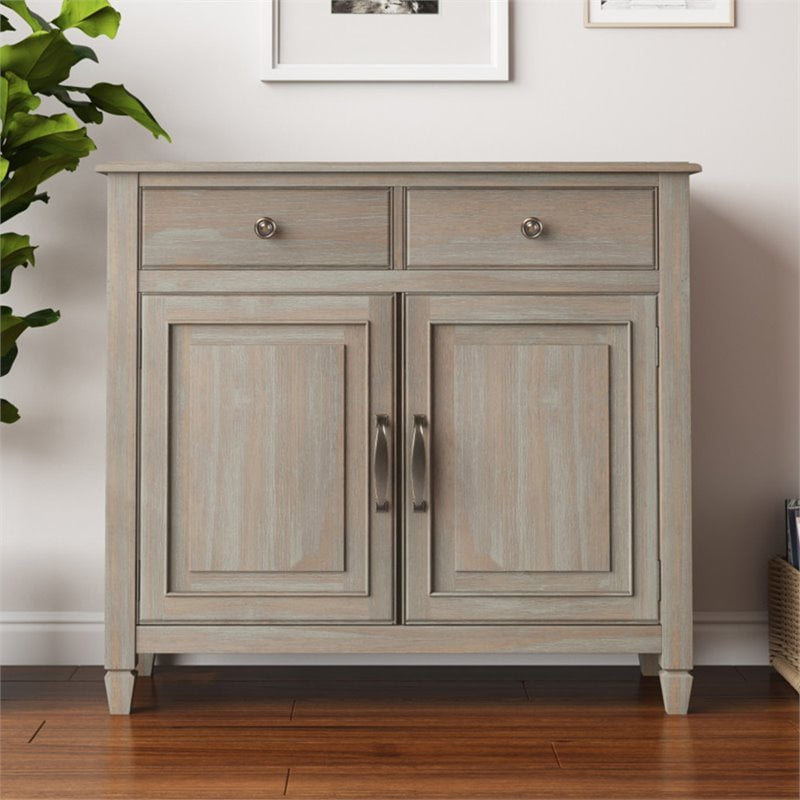 Simpli Home Connaught 40" Solid Wood Entryway Storage in