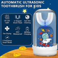 thumbnail image 2 of Brosse à Dents Rechargeable pour Enfants, Brosses à Dents Électriques avec Gobelet de Rinçage, Brosse Ultrasonique Automatique en Forme de U pour Enfants de 2 à 6 Ans, Résistante à l'Eau, 5 Nettoyages, 2 of 5